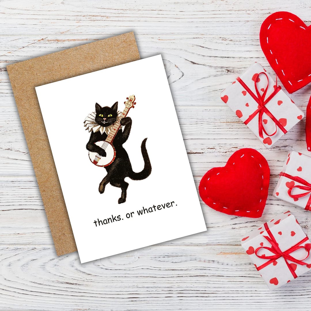 thanks. or whatever. sarcastic thank you card - Image 4