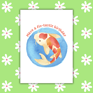 Have a Fin-tastic Birthday Card
