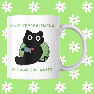 Not Procrastinating, Doing Side Quests Mug