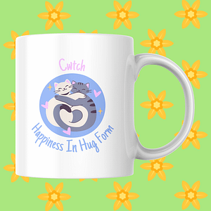 Cwtch Cat Welsh Mug