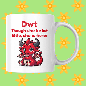 Dwt Little Dragon Welsh Mug