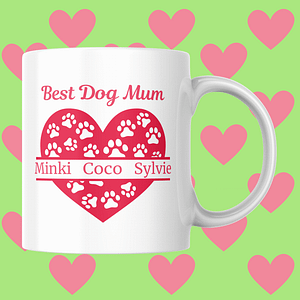 Personalised Best Dog Mum Mother's Day Mug