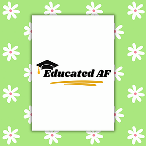 Educated AF Graduation Card – Confident Funny Handmade Card for Grads