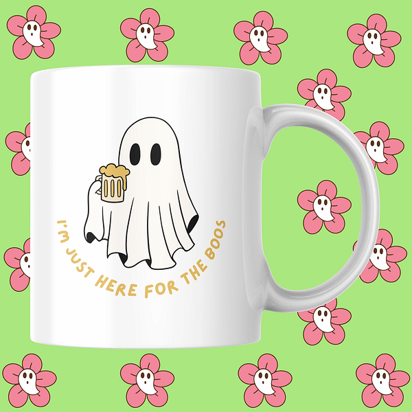 I'm Just Here For The Boos Halloween Mug