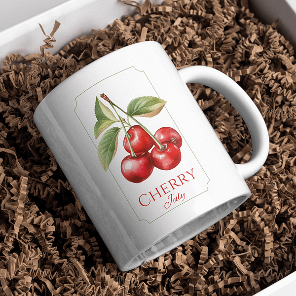 Fruit Of The Month Mug - July, Cherry - Image 2