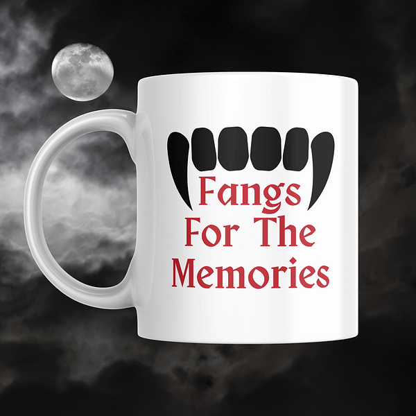 Fangs For The Memories Halloween Mug - Image 2