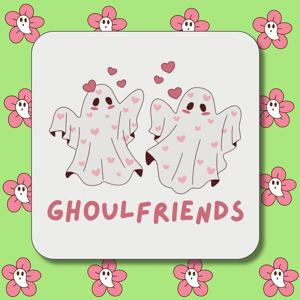 Ghoulfriends Halloween Coaster