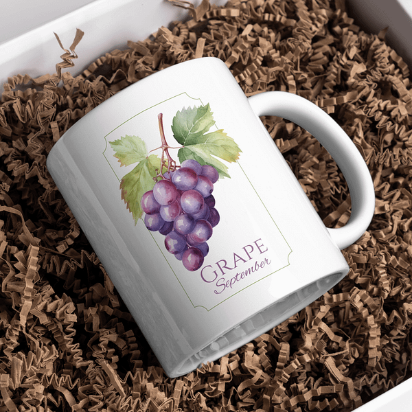 Fruit Of The Month Mug - September, Grape - Image 2