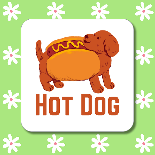 Hotdog Coaster