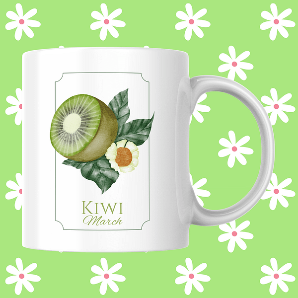 Fruit Of The Month Mug - March, Kiwi