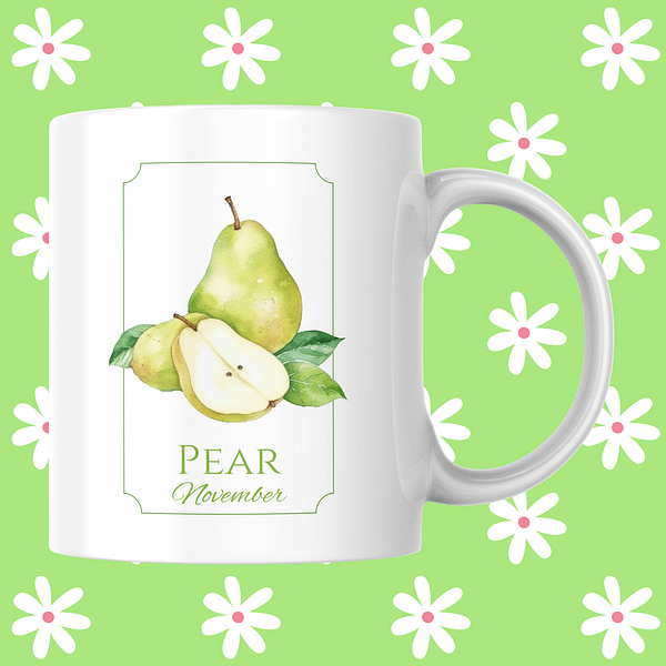 Fruit Of The Month Mug - November, Pear