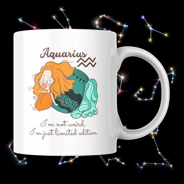 Astrology Attitudes Mug - Aquarius - Image 2