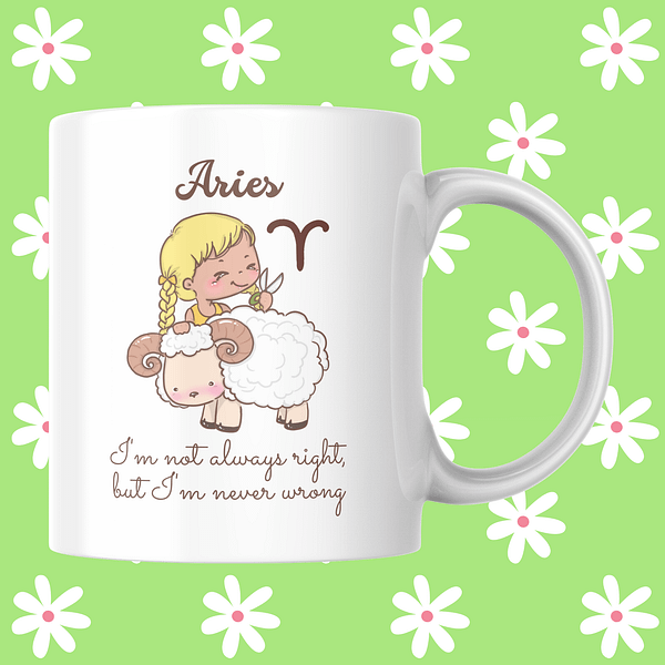 Astrology Attitudes Mug - Aries