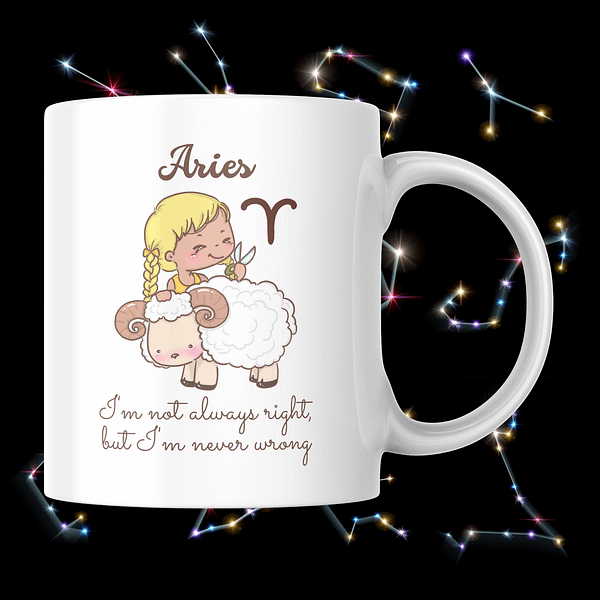 Astrology Attitudes Mug - Aries - Image 2