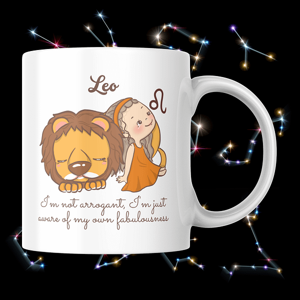 Astrology Attitudes Mug - Leo - Image 2