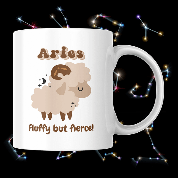 Cosmic Cuties Mug - Aries - Image 2