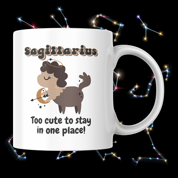 Cosmic Cuties Mug - Sagittarius - Image 2