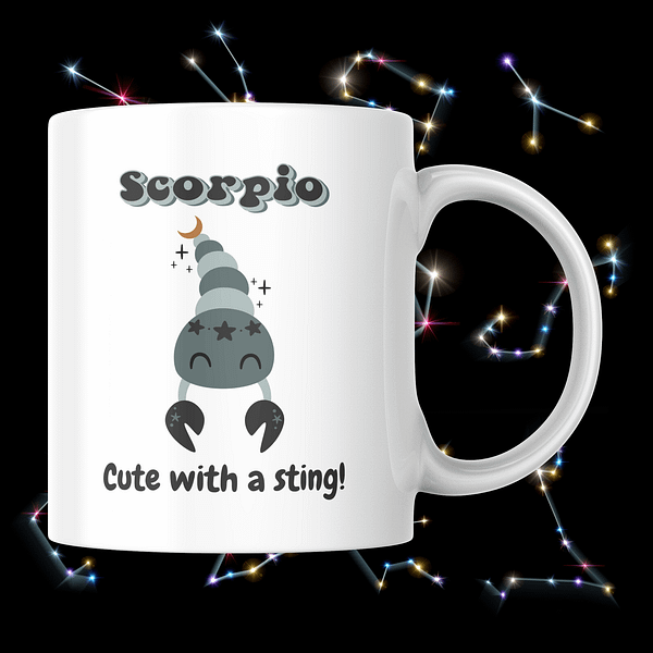 Cosmic Cuties Mug - Scorpio - Image 2