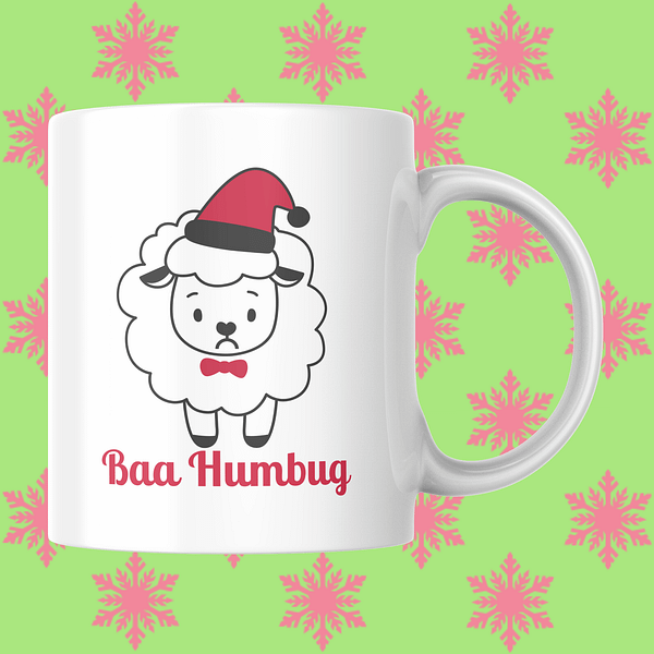 Baa Humbug Christmas Mug
