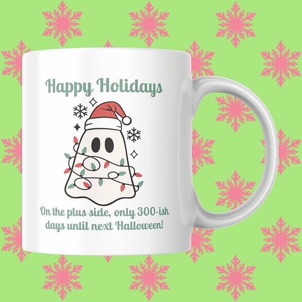 Counting Down To Halloween Christmas Mug