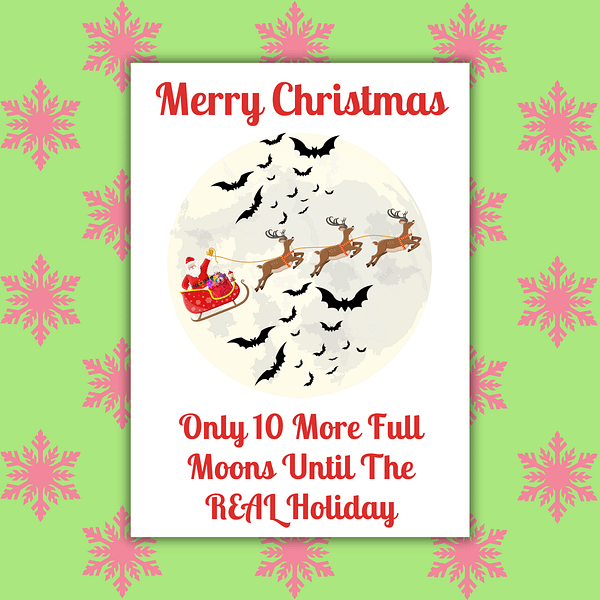 10 Moons 'Til Halloween Christmas Ca