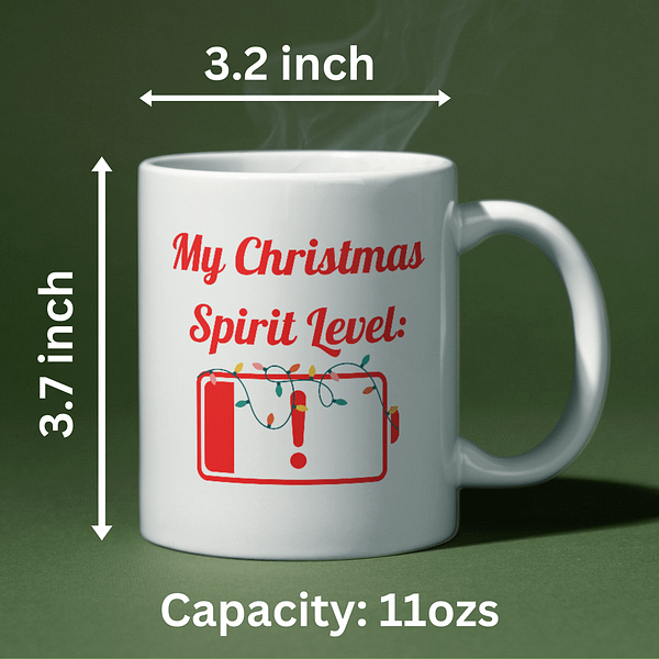 My Christmas Spirit Level - Christmas Mug - Image 2