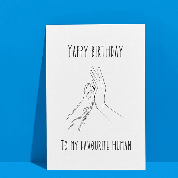 Yappy Birthday To My Favourite Human Card - Image 2