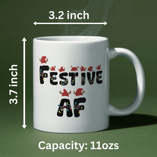 Festive AF Christmas Mug - Image 2