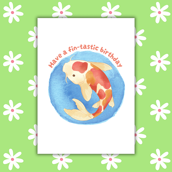 Have a Fin-tastic Birthday Card