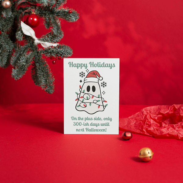 Counting Down To Halloween Christmas Card - Image 2