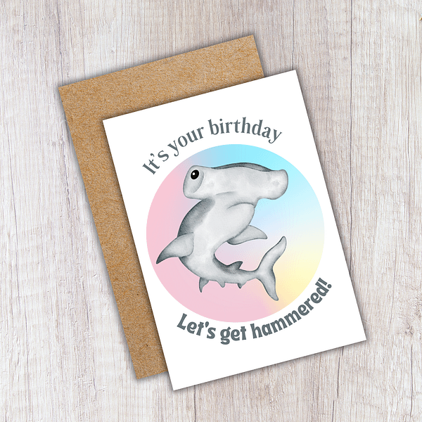 Let's Get Hammered Birthday Card - Image 2