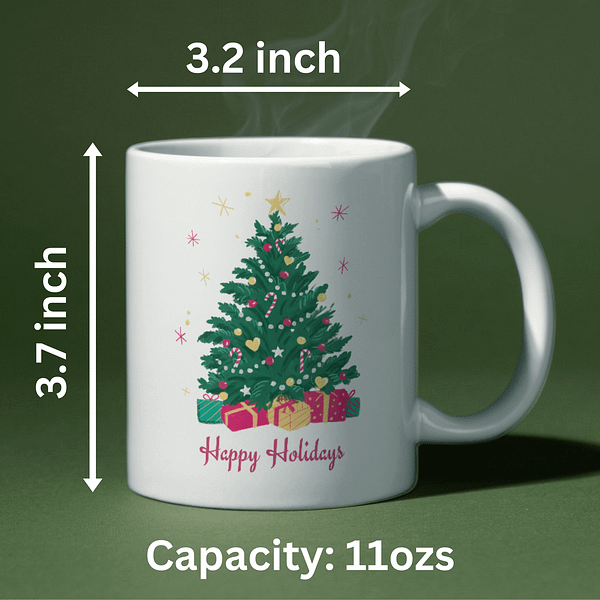 Happy Holidays Christmas Mug - Image 2