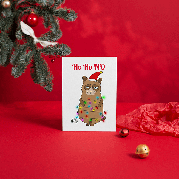 Ho Ho NO Christmas Card - Image 2