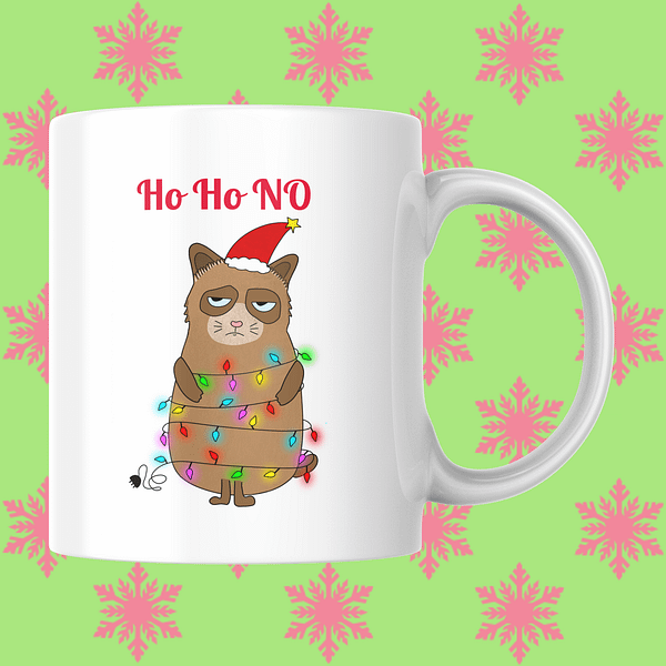 Ho Ho NO Christmas Mug