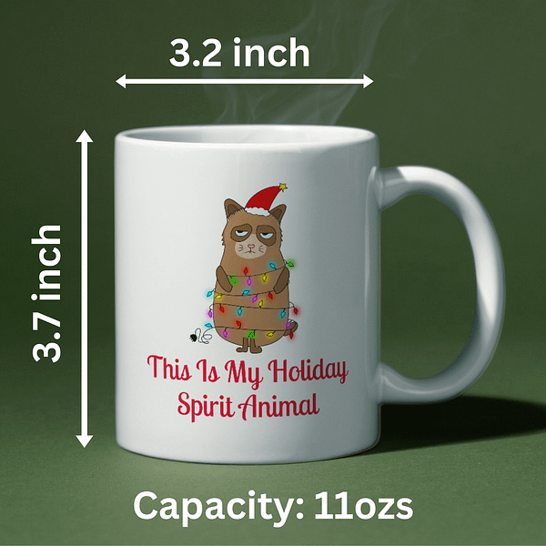 This is My Holiday Spirit Animal Christmas Mug - Image 2