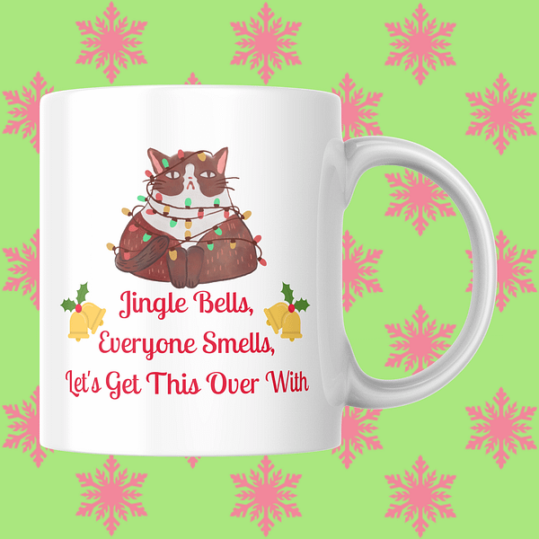 Jingle Bells, Everyone Smells Christmas Mug