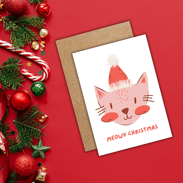 Meowy Christmas Card - Image 2