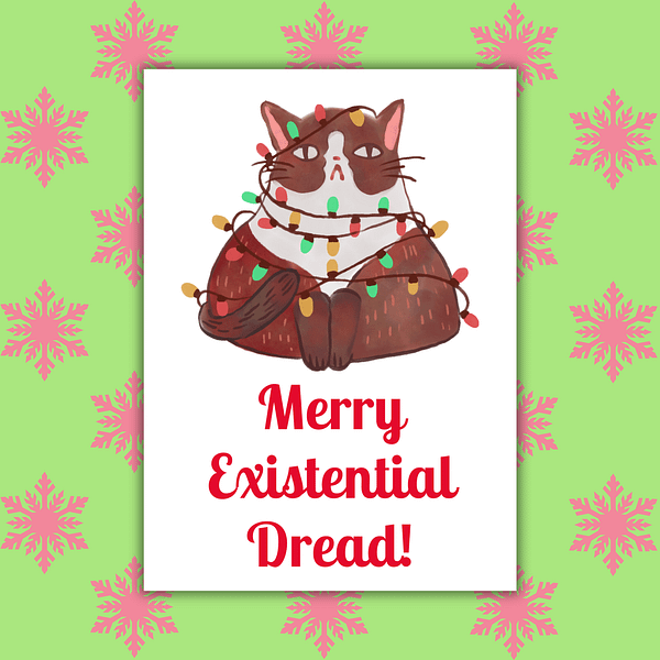 Merry Existential Dread Christmas Card