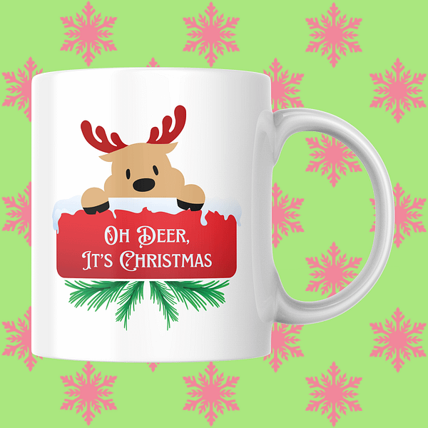 Oh Deer It's Christmas Mug