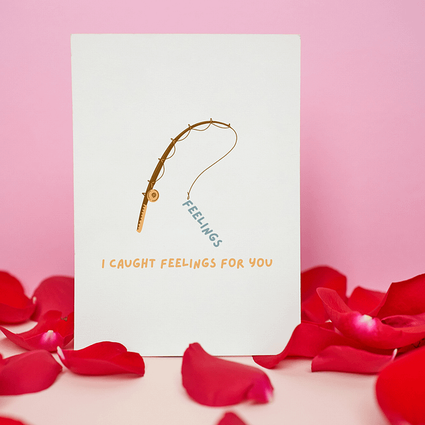 I Caught Feelings for You Romantic Card - Image 2
