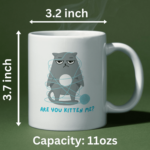 Are You Kitten Me? Cat Mug - Image 2