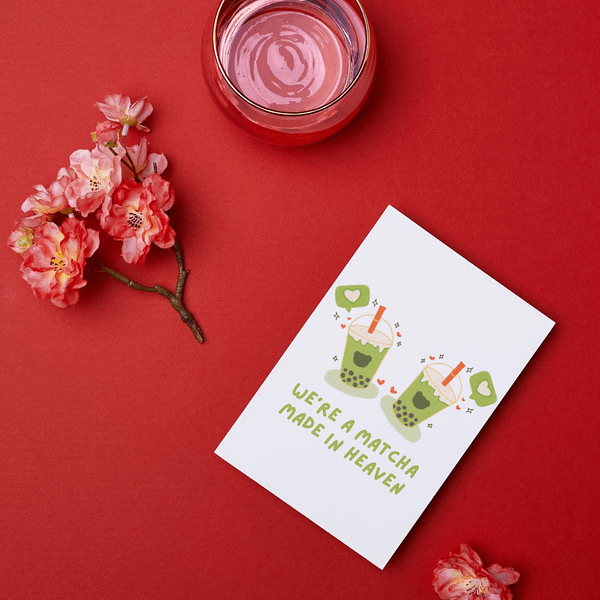 We're a Matcha Made in Heaven Romantic Card - Image 2