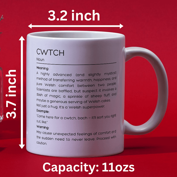 Cwtch: A Welsh Superpower Welsh Mug - Image 2