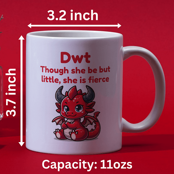 Dwt Little Dragon Welsh Mug - Image 2