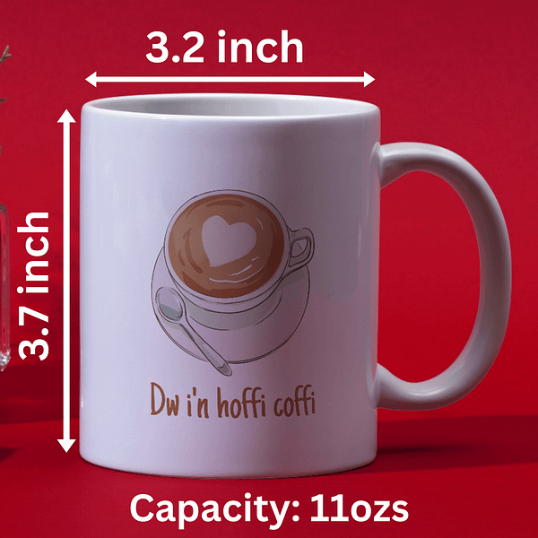 Dw i'n hoffi coffi Welsh Mug - Image 2
