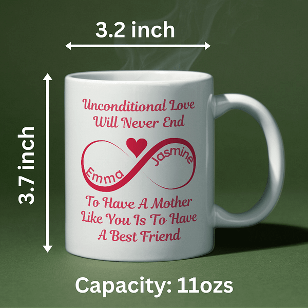 Personalised Unconditional Love Mother's Day Mug - Image 2