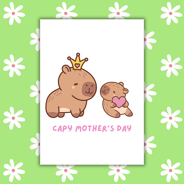 Capy Mother's Day Card