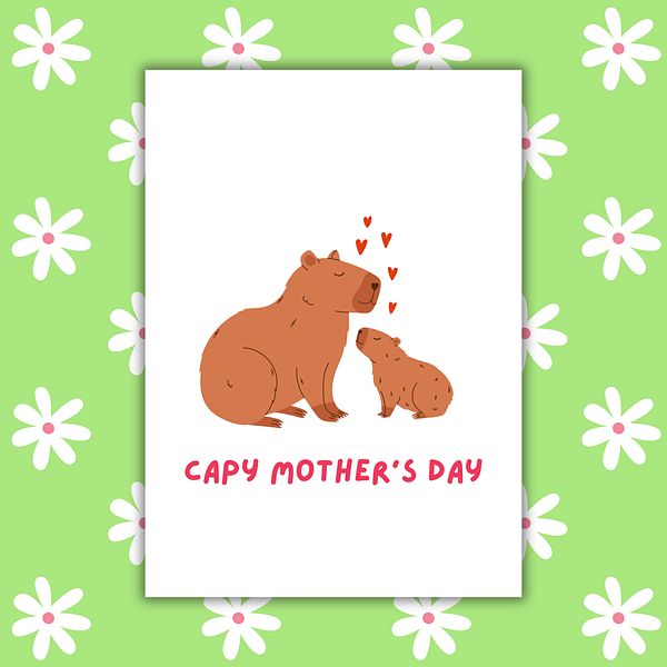 Capy Mother's Day Card