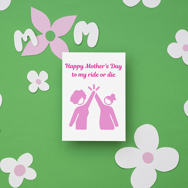 Ride or Die Mother's Day Card - Image 2