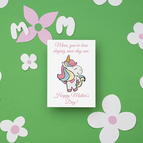 Slaying Since Day One Mother's Day Card - Image 2